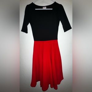 Black and Red Lula Roe Nicole Dress